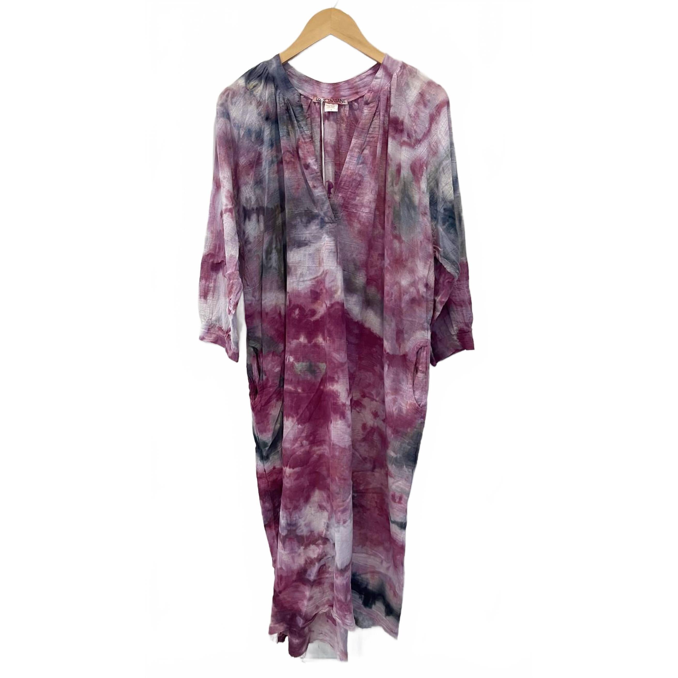 New Love Tanjane Women's Cuff Peasant Dress In Raisins Dance